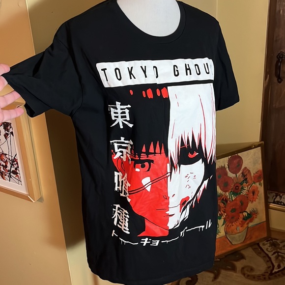 Vintage TOKYO GHOUL Size Large FunImation Graphic Tee Shirt Japan Anime NEW - Picture 4 of 12